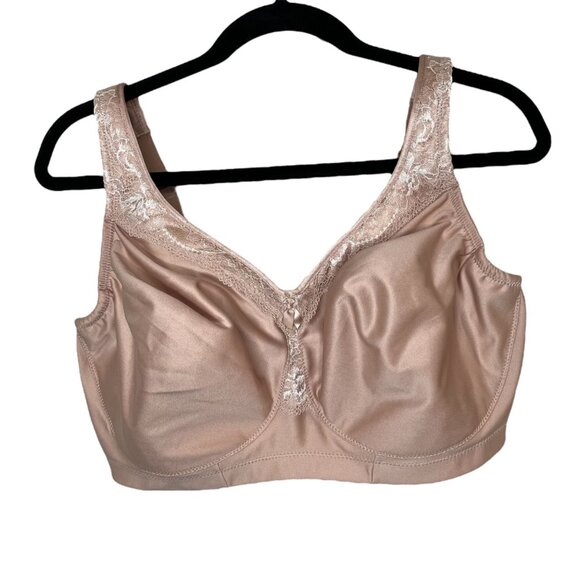 Glamorise Full Coverage Wire-Free Magic Lift Bra 40H 1007 - Picture 1 of 9
